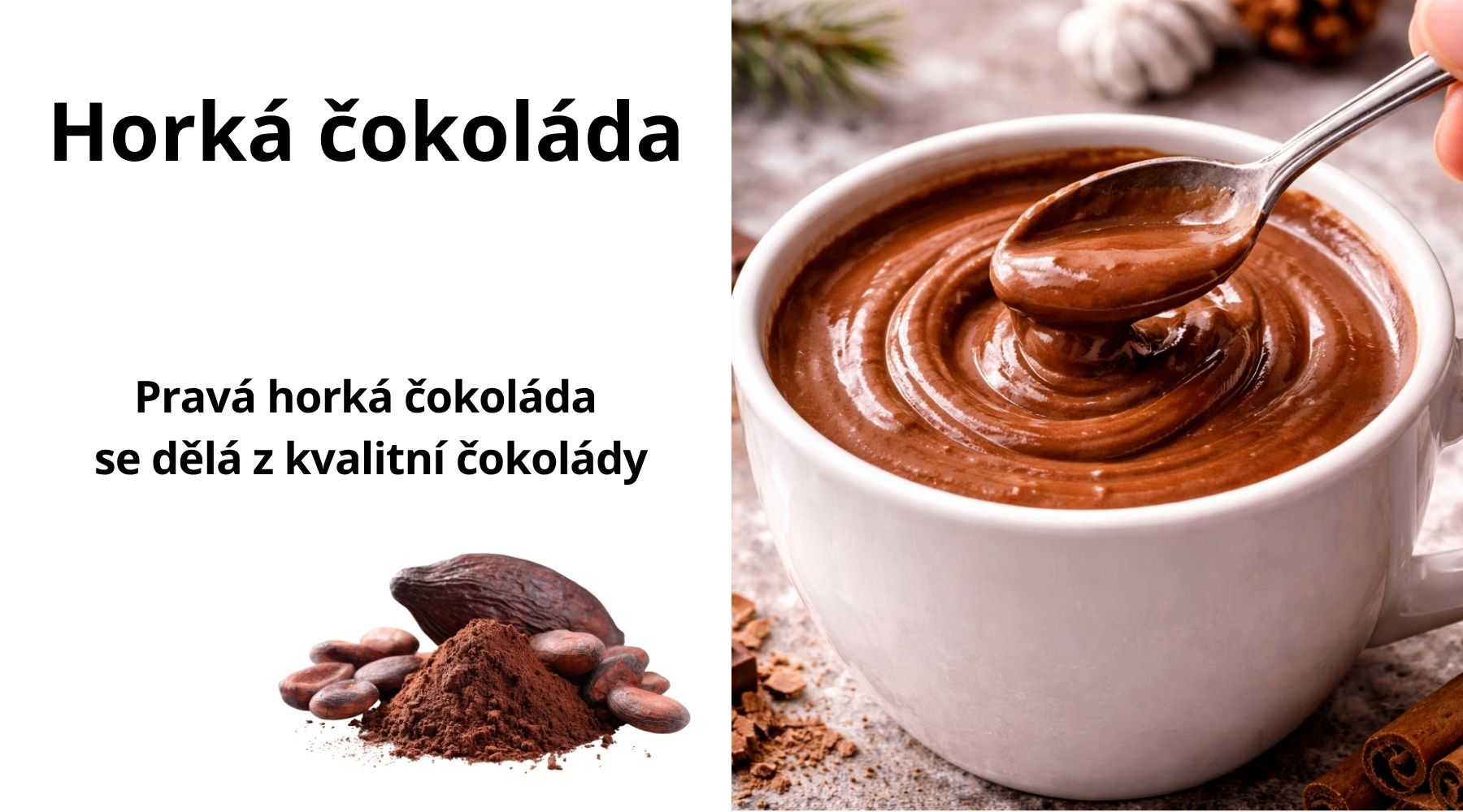 Horká čokoláda – recept na hořkou, mléčnou i bílou variantu