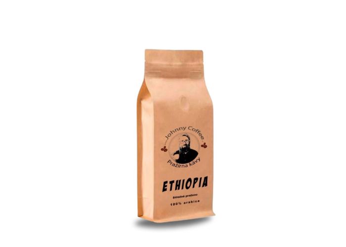 Čerstvě pražená káva Etiopie Sidamo z pražírny Johnny Coffee