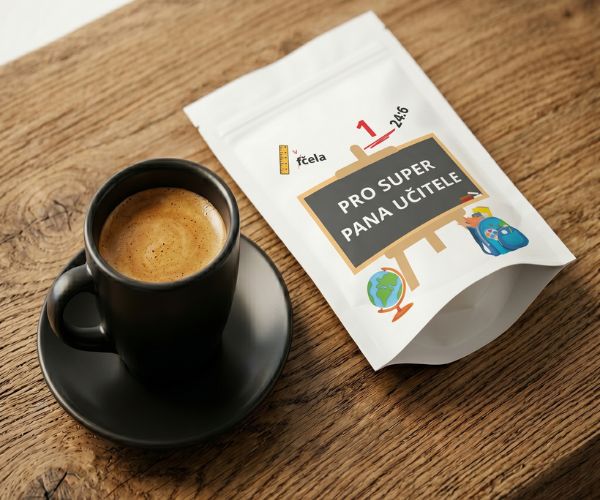 Espresso z kávy Poděkování učitelům
