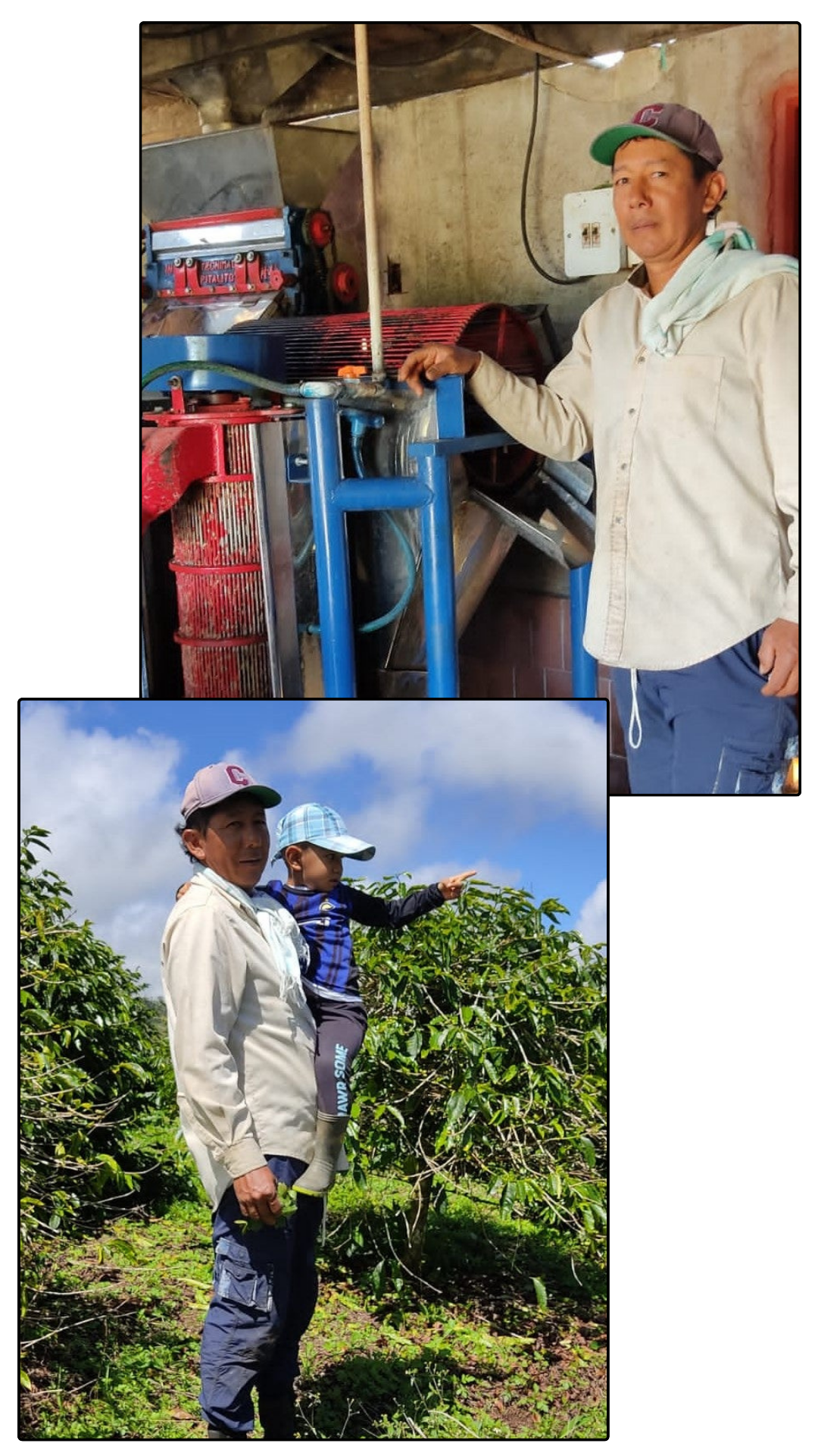 Farmář Wilmer Cubillos na své farmě – Huila, Colombia