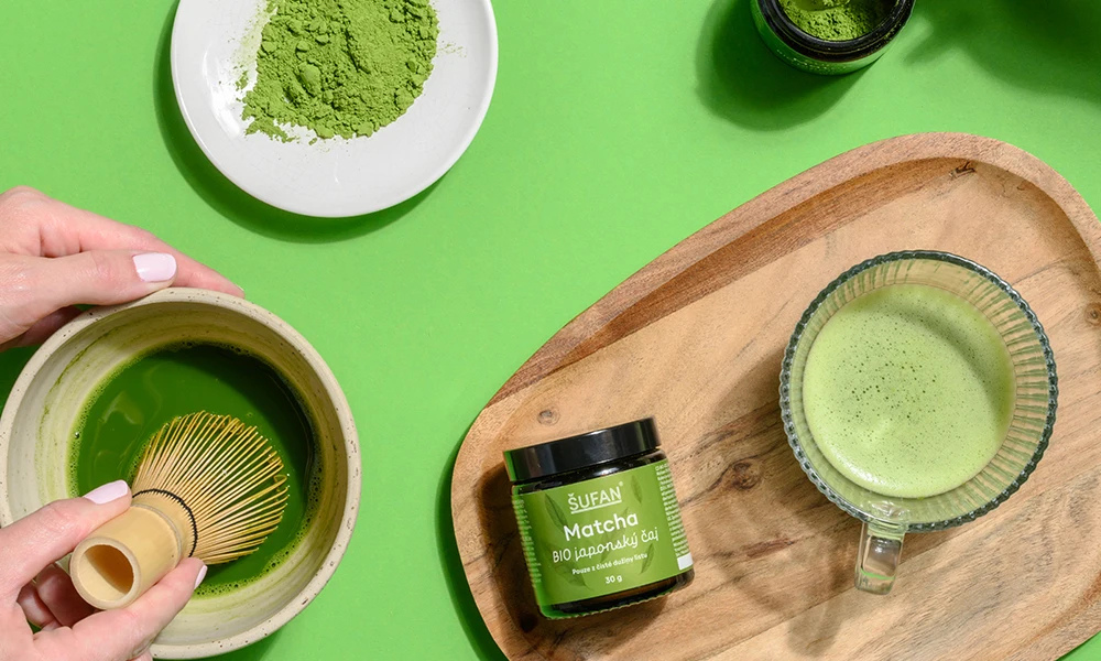 BIO Japonský čaj Matcha – jemně mletý zelený čaj v ceremoniální kvalitě